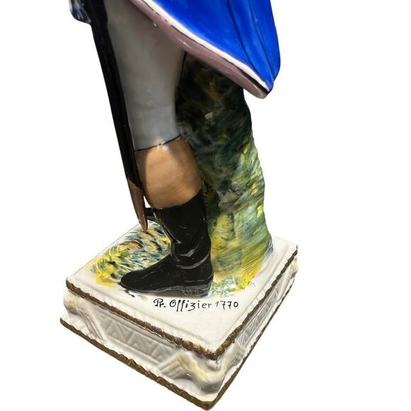Naples Capodimonte Italy Antique 1842 Napoleonic General Porcelain 9" Figurine - Picture 2 of 9